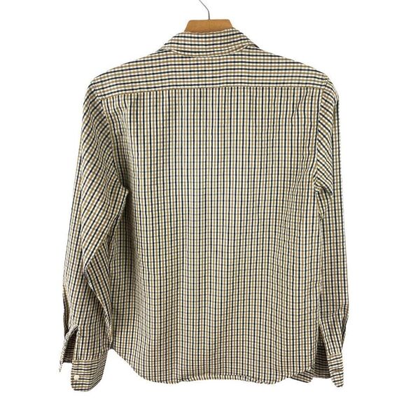 AQUASCUTUM Classic Shelly Check Button Down Collared Shirt Size M - Picture 3 of 7